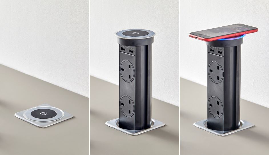 Motorised Pop Up Socket. Automatic