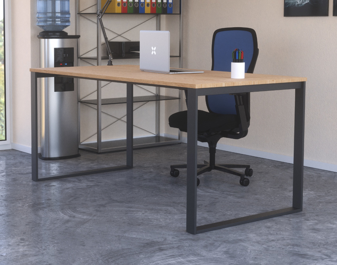 Hide Executive Desk Frame 600 X 900 1400mm O Leg Design